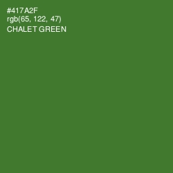 #417A2F - Chalet Green Color Image